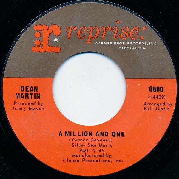 7inch Record DEAN MARTIN - A Million And One / Shades 0500 Reprise Records 1966 US Pop Used
7inch Record DEAN MARTIN - A Million And One / Shades 0500 Reprise Records 1966 US Pop Used