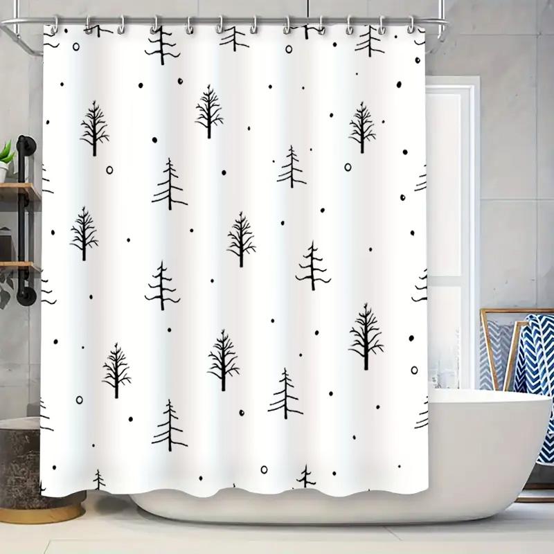 Black Forest Print Shower Curtain Nordic Style Bathroom Decor Waterproof Fabric Home Decoration Wall Hanging 180X240Cm (White) W60H190(CM)-1 Pcs
Black Forest Print Shower Curtain Nordic Style Bathroom Decor Waterproof Fabric Home Decoration Wall Hanging 180X240Cm (White) W60H190(CM)-1 Pcs