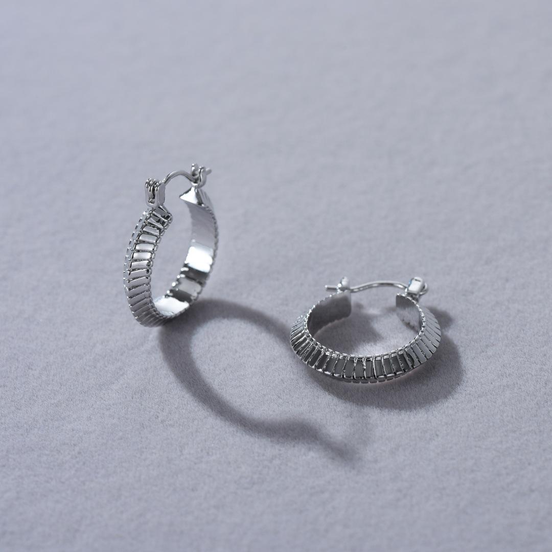French Retro Premium Metal Striped Shape Ear Buckle Niche Design Temperament Trend Simple Earrings
French Retro Premium Metal Striped Shape Ear Buckle Niche Design Temperament Trend Simple Earrings