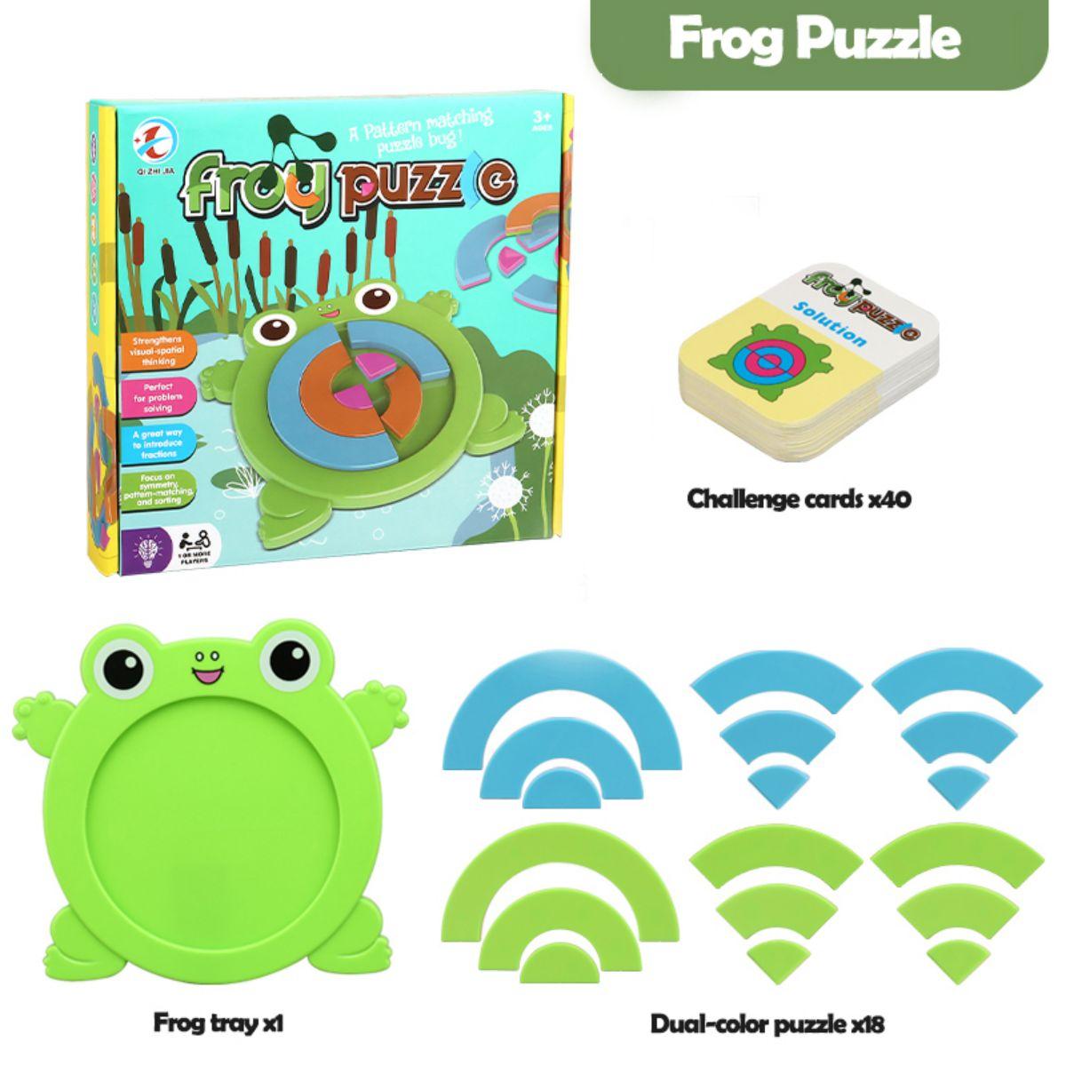 Montessori Block Puzzles Frog Puzzles for Kids , Preschool Educational Brain Teaser Boards Toys birthday Gifts for Boys Girls
Montessori Block Puzzles Frog Puzzles for Kids , Preschool Educational Brain Teaser Boards Toys birthday Gifts for Boys Girls