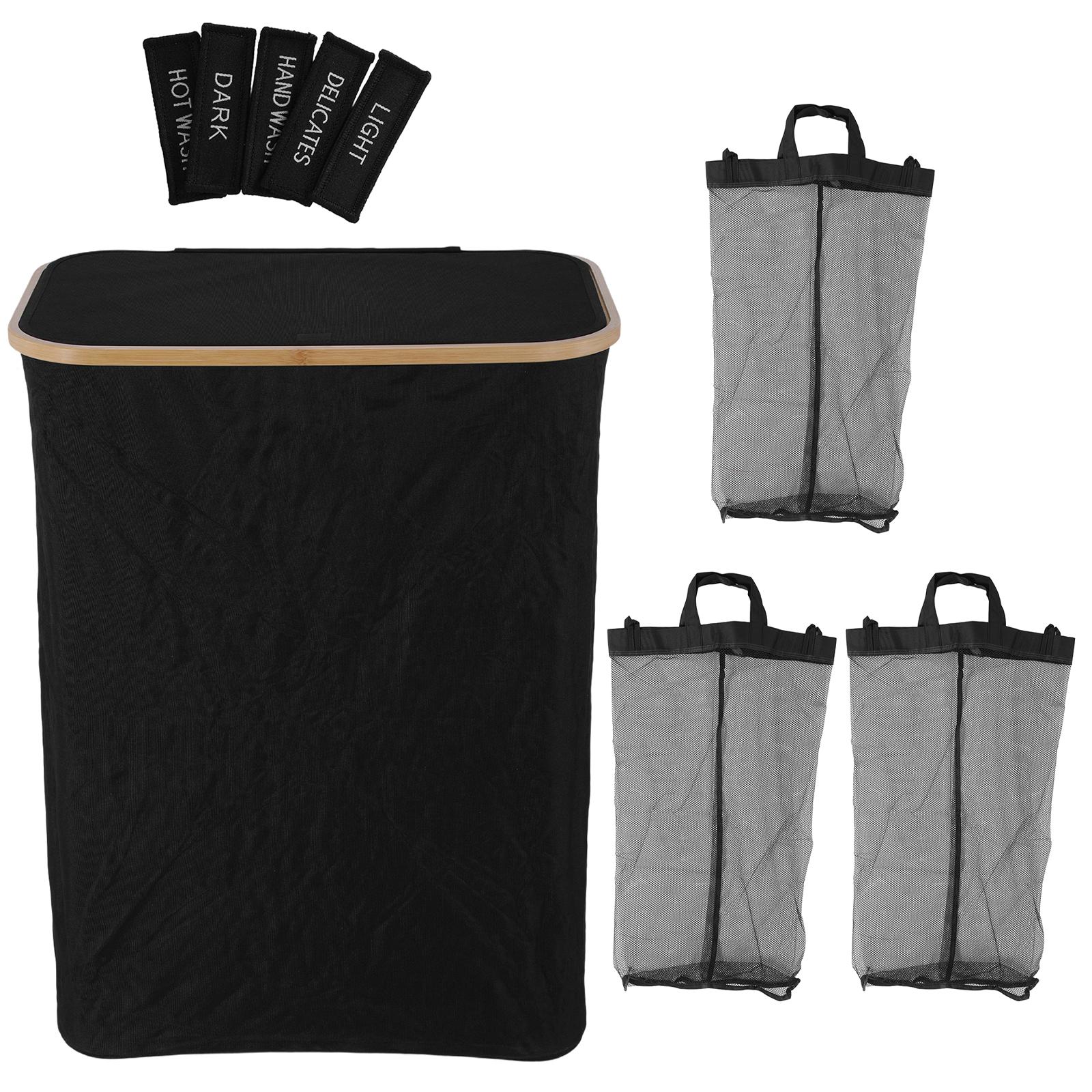 160L Laundry Sorter Hamper with Lid & Removable Inner Bags Laundry Basket Organizer for Bathroom Bedroom Small Spaces
160L Laundry Sorter Hamper with Lid & Removable Inner Bags Laundry Basket Organizer for Bathroom Bedroom Small Spaces
