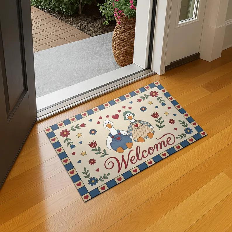 Cartoon Goose Welcome Door Mat Carpet Mat Rug Living Room Home Decoration Cute Animal Pattern Floor Mat Non Slip Door Mat 50X80cm
Cartoon Goose Welcome Door Mat Carpet Mat Rug Living Room Home Decoration Cute Animal Pattern Floor Mat Non Slip Door Mat 50X80cm