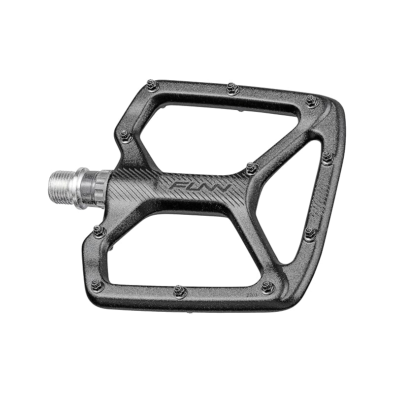 Funn python (Python) flat mountain bike pedals - Wide platform BMX/MTB mountain bike bicycle pedals with 9/16 inch CrMo axle (black)
Funn python (Python) flat mountain bike pedals - Wide platform BMX/MTB mountain bike bicycle pedals with 9/16 inch CrMo axle (black)