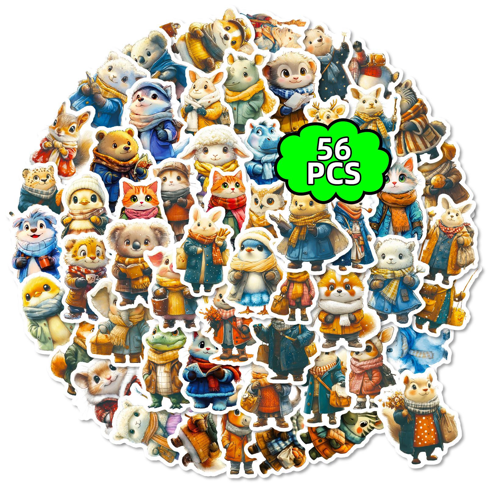 56 Retro Winter Animal Graffiti Stickers Creative Personality Mobile Phone Case Handbook Decorative Stickers
56 Retro Winter Animal Graffiti Stickers Creative Personality Mobile Phone Case Handbook Decorative Stickers