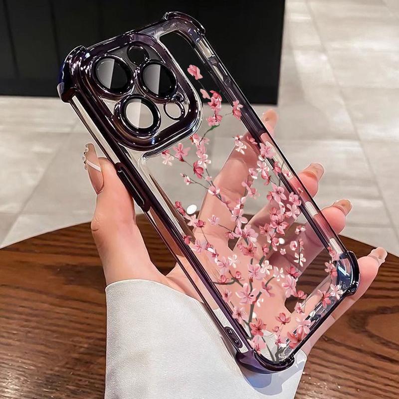 Phone Case For iPhone 16 Pro Max 15 Plus 14 13 12 11 Plum Blossom Electroplated Airbag Transparent Anti-Fall Soft Cover iPhone 13 Pro
Phone Case For iPhone 16 Pro Max 15 Plus 14 13 12 11 Plum Blossom Electroplated Airbag Transparent Anti-Fall Soft Cover iPhone 13 Pro