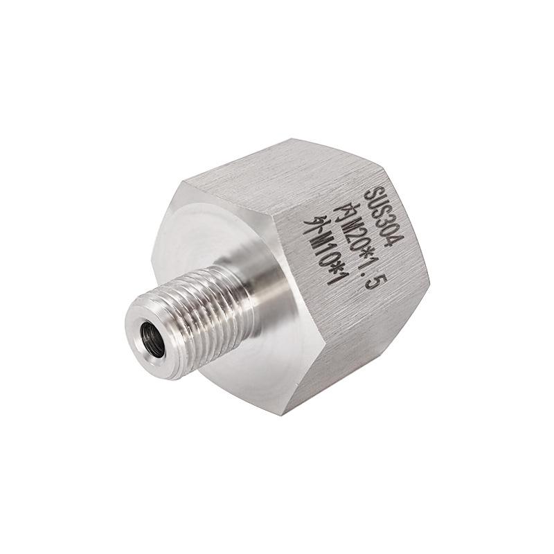 Stainless Steel 304 Metric Reducing Threaded Fitting: Female M20x1.5 to Male M10x1 (0741)
Stainless Steel 304 Metric Reducing Threaded Fitting: Female M20x1.5 to Male M10x1 (0741)