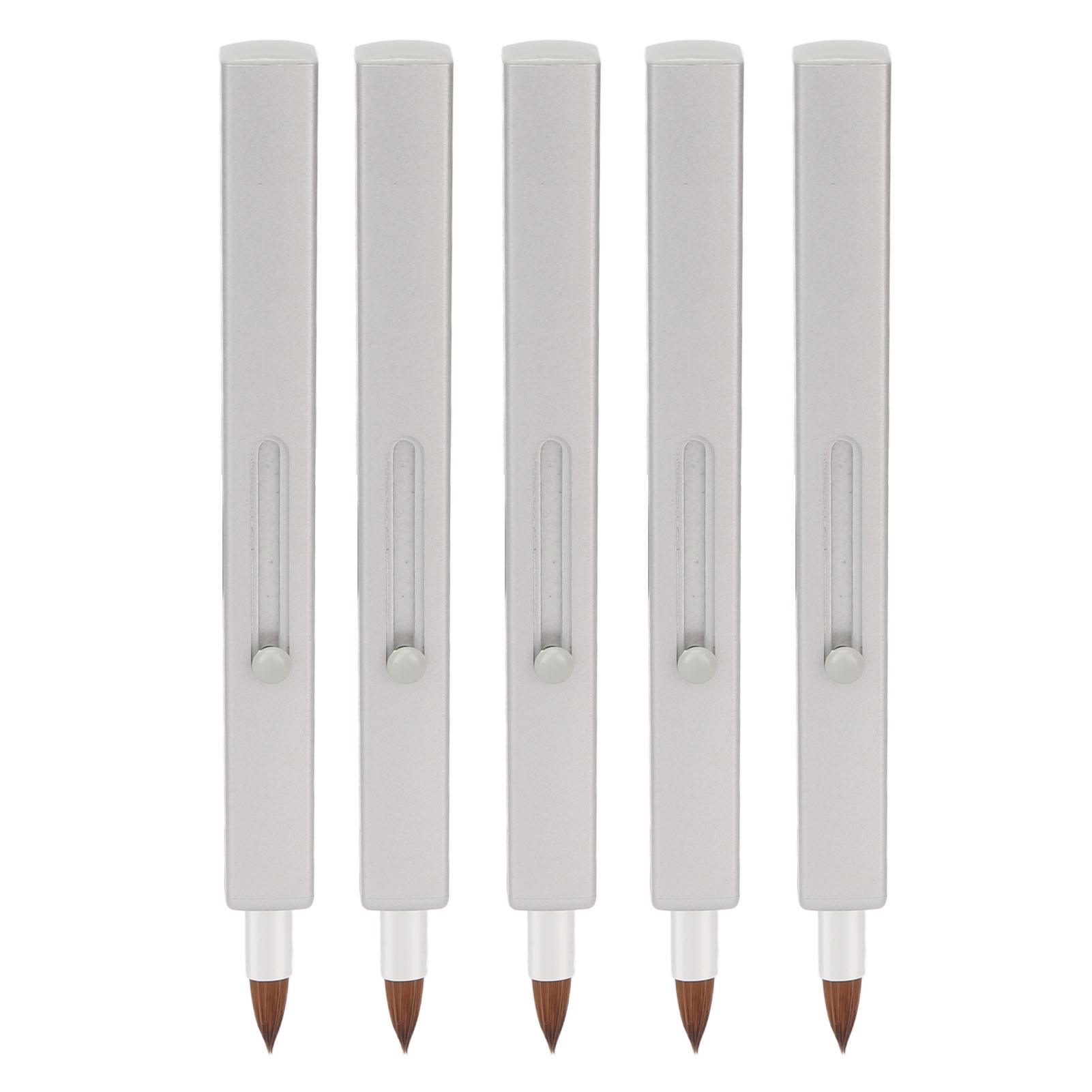 5Pcs Lip Brush Retractable Portable Multipurpose Single Ended Nylon Lip Makeup Brush Grey Shell
5Pcs Lip Brush Retractable Portable Multipurpose Single Ended Nylon Lip Makeup Brush Grey Shell