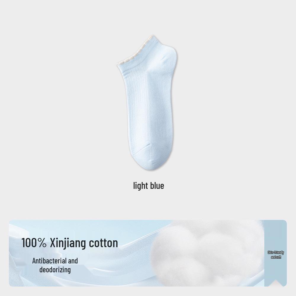 Women s Mid-Calf Pure Cotton Lace Socks - Antibacterial, High Elasticity, Breathable, Vertical Stripes for Spring and Autumn. Women s One Size 35-40
Women s Mid-Calf Pure Cotton Lace Socks - Antibacterial, High Elasticity, Breathable, Vertical Stripes for Spring and Autumn. Women s One Size 35-40