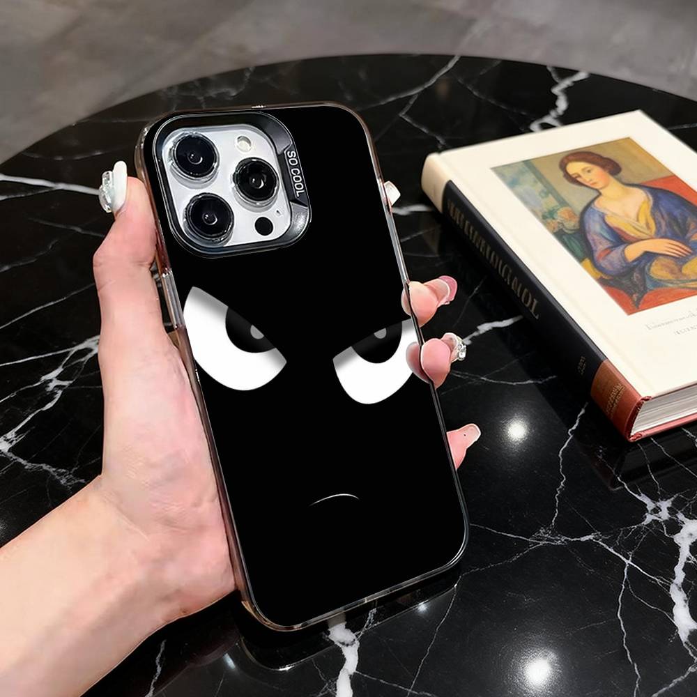 Minimalist Black Cartoon Face Phone Case For iPhone 17,16,15,14,13,12,11 Plus,Pro Max,XS,Colored Silver Plated Inside Cover iPhone11PROMAX
Minimalist Black Cartoon Face Phone Case For iPhone 17,16,15,14,13,12,11 Plus,Pro Max,XS,Colored Silver Plated Inside Cover iPhone11PROMAX
