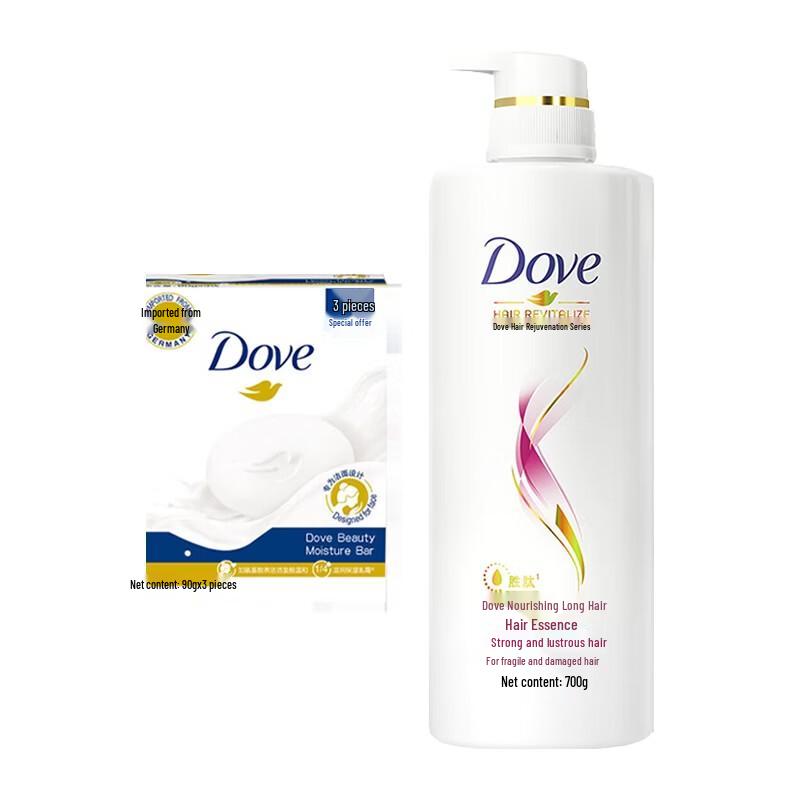 Dove Long Hair Nourishing Conditioner & Cream Bar Soap Bundle
Dove Long Hair Nourishing Conditioner & Cream Bar Soap Bundle