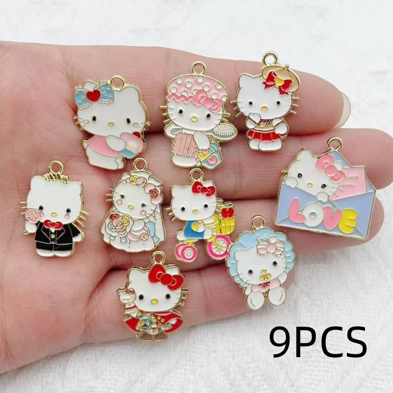 8/9/10PCS Cute cartoon cat DIY alloy accessories earrings necklace bracelet key chain bag accessories pendants
8/9/10PCS Cute cartoon cat DIY alloy accessories earrings necklace bracelet key chain bag accessories pendants