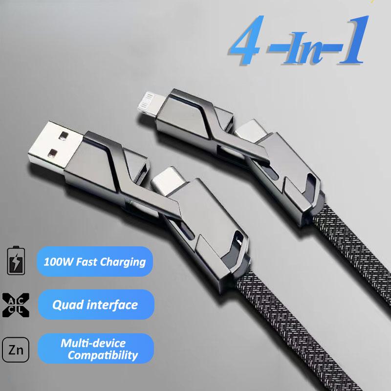 YurKem 4 в 1, 100 Вт, USB Type C, кабель для быстрой зарядки для Samsung, Xiaomi, Huawei Oneplus, USB C для освещения, кабель для iPhone 15, 14, 13, 12 Pro Max
YurKem 4 в 1, 100 Вт, USB Type C, кабель для быстрой зарядки для Samsung, Xiaomi, Huawei Oneplus, USB C для освещения, кабель для iPhone 15, 14, 13, 12 Pro Max