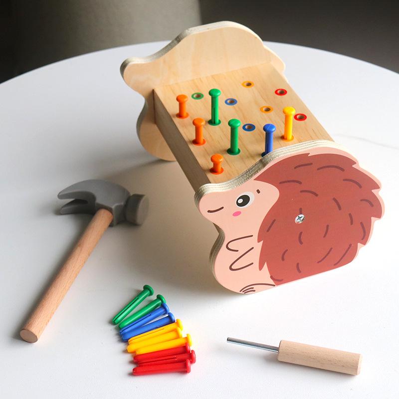 Wooden Five-Color Hedgehog Ball Table: Early Education Toy for Hand-Eye Coordination and Puzzle Training.
Wooden Five-Color Hedgehog Ball Table: Early Education Toy for Hand-Eye Coordination and Puzzle Training.