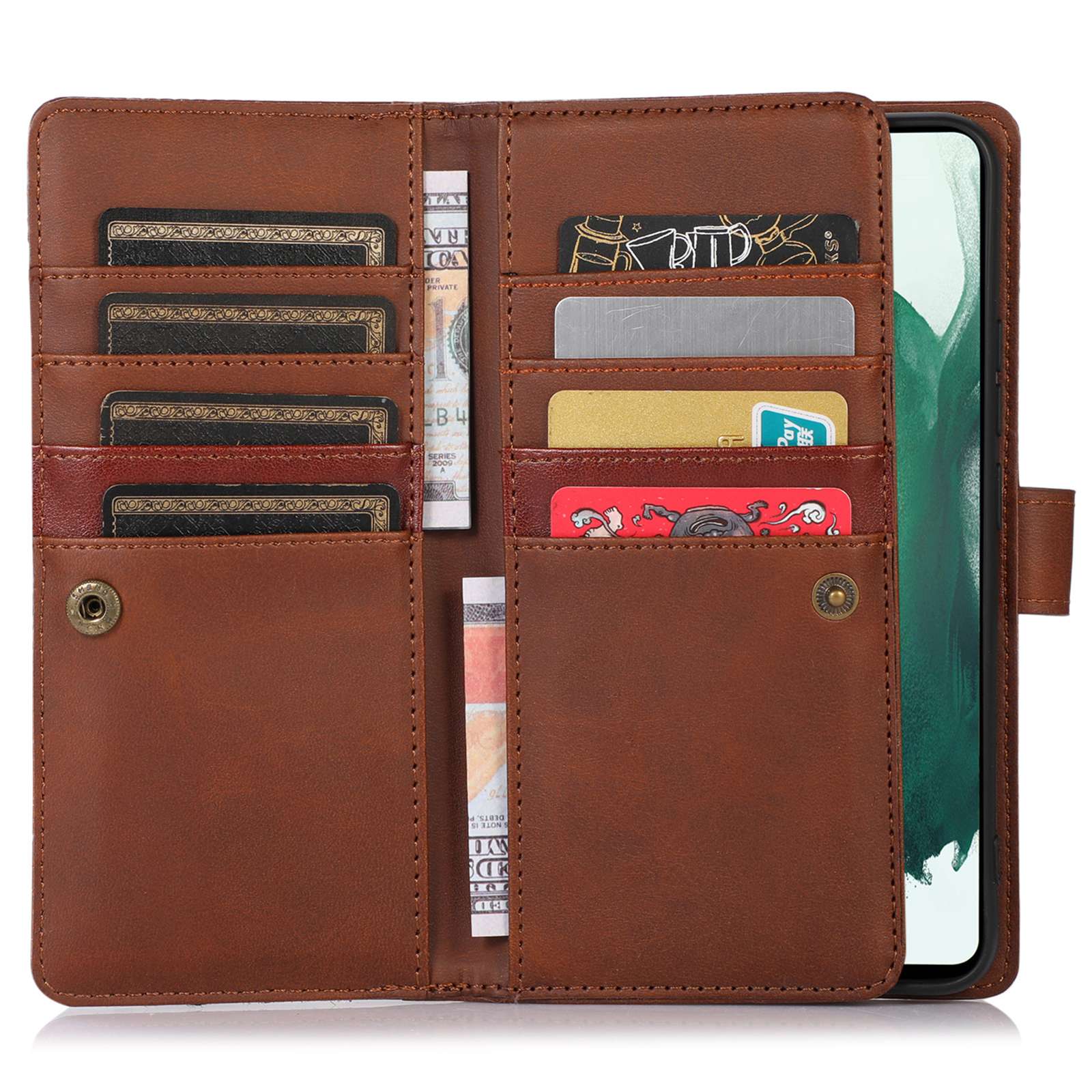 For Samsung Galaxy S23 Split Leather Magnetic Flip Protective Case Stand Multiple Card Slots Wallet Phone Cover with Hand Strap Red
For Samsung Galaxy S23 Split Leather Magnetic Flip Protective Case Stand Multiple Card Slots Wallet Phone Cover with Hand Strap Red