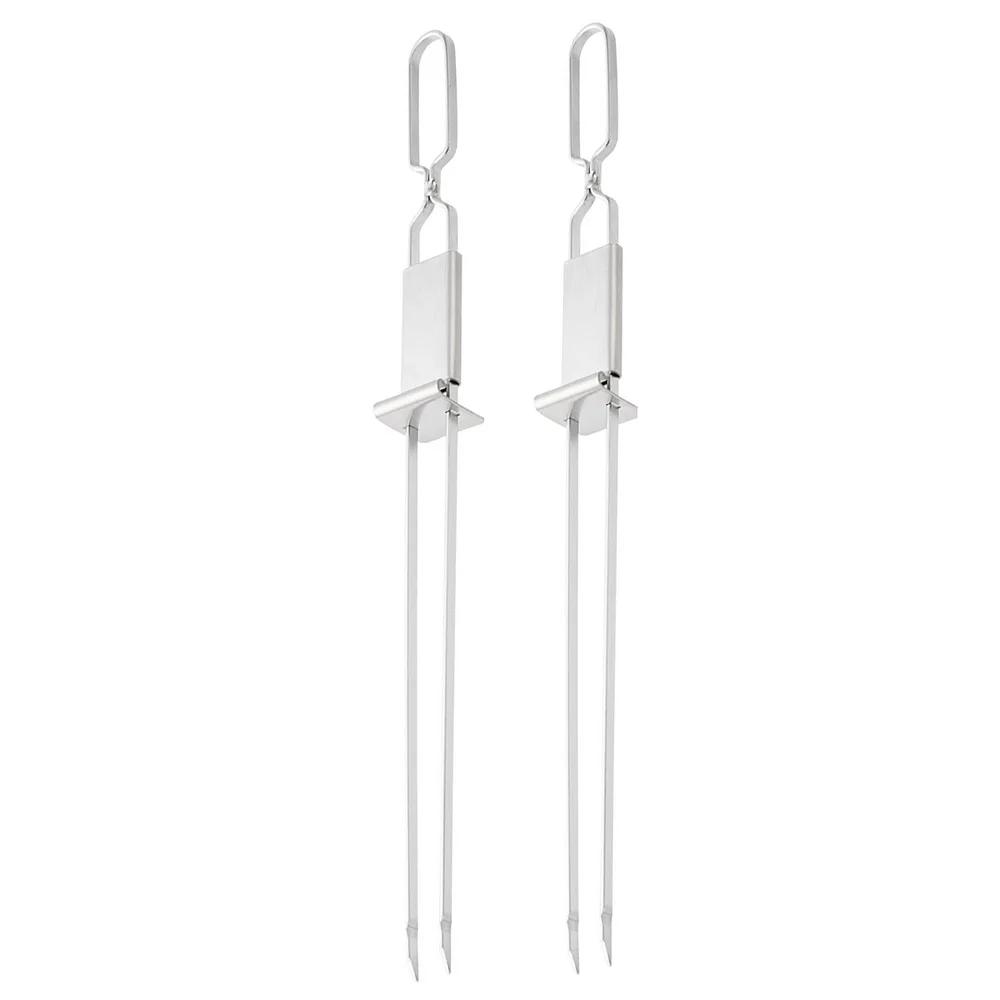 2/4/6Pcs Barbecue Grill Fork Stainless Steel Semi-automatic Double Head Metal Skewers Portable BBQ Fork Camping Picnic Grilling 2Pcs
2/4/6Pcs Barbecue Grill Fork Stainless Steel Semi-automatic Double Head Metal Skewers Portable BBQ Fork Camping Picnic Grilling 2Pcs