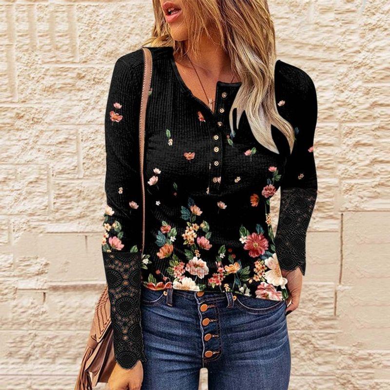 New Long-Sleeve Printed round Neck Top Long Sleeves Print round Neck Women s Tops Black S
New Long-Sleeve Printed round Neck Top Long Sleeves Print round Neck Women s Tops Black S