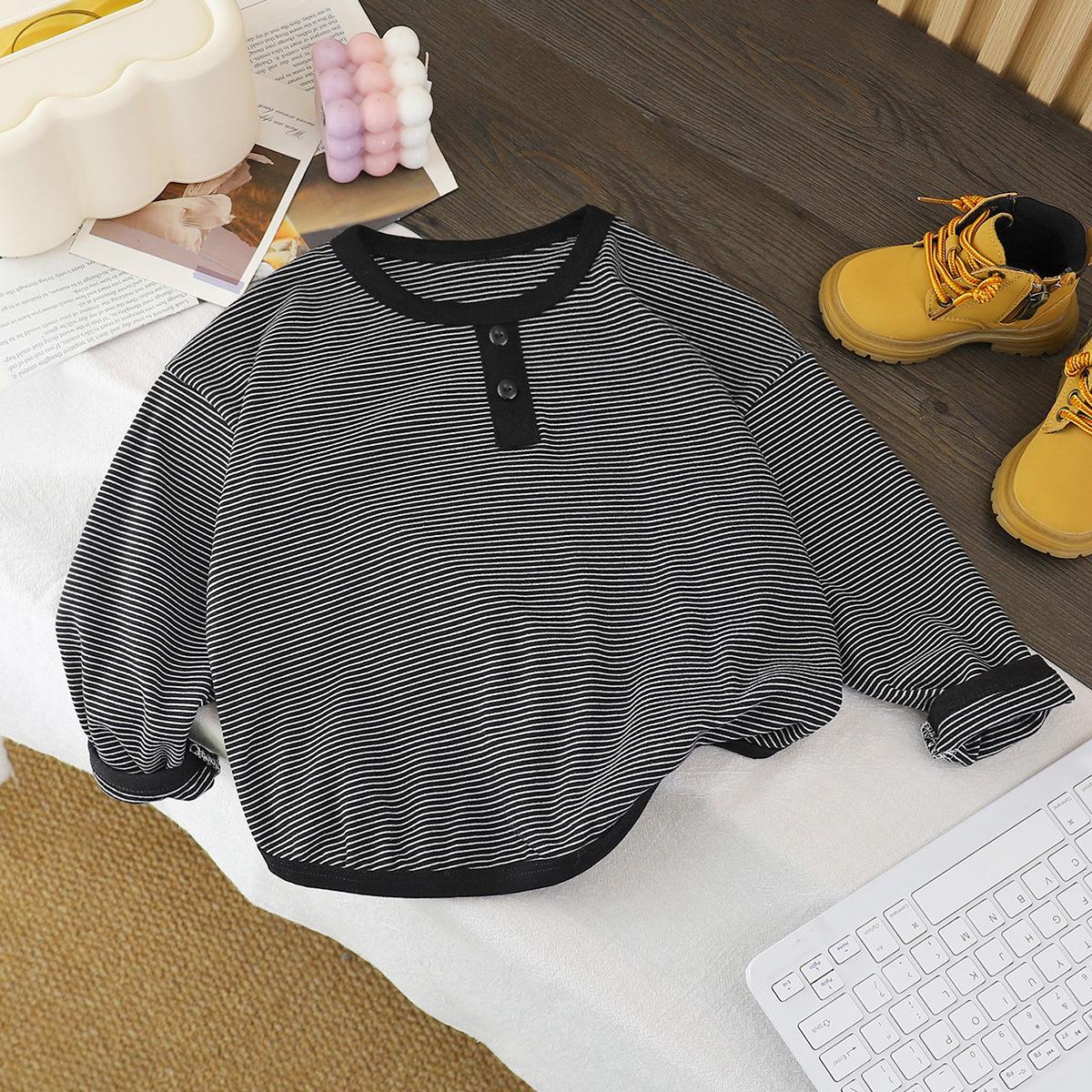 Kids Long Sleeve Tshirt Boys Girls Korean Striped Baby Top Simple Casual Cotton Comfortable 80
Kids Long Sleeve Tshirt Boys Girls Korean Striped Baby Top Simple Casual Cotton Comfortable 80