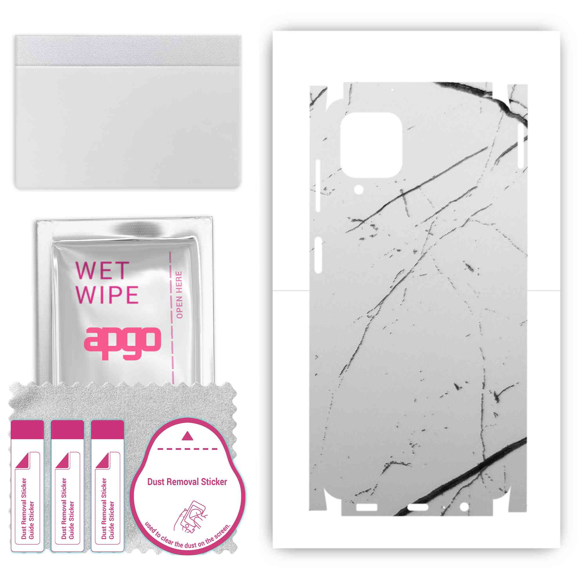 apgo Protective Skin Sticker for the back+sides compatible with Samsung Galaxy F12, Full Wrap Film, Foil, Vinyl - Pattern White Marble
apgo Protective Skin Sticker for the back+sides compatible with Samsung Galaxy F12, Full Wrap Film, Foil, Vinyl - Pattern White Marble