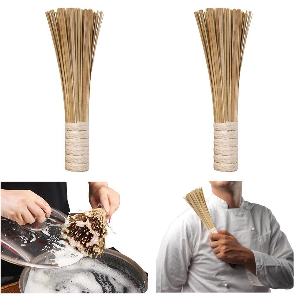 2 шт. Bamboo Bamboo Wok Brush 12-дюймова щітка для чищення Wok New Bamboo Cleaning Brush Home 2 Pcs
2 шт. Bamboo Bamboo Wok Brush 12-дюймова щітка для чищення Wok New Bamboo Cleaning Brush Home 2 Pcs