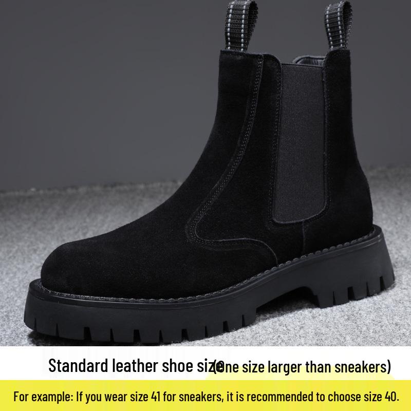 New Men s High-Top Breathable Martin Boots - Trendy British Style with Thick Soles for Autumn/Winter. 42
New Men s High-Top Breathable Martin Boots - Trendy British Style with Thick Soles for Autumn/Winter. 42