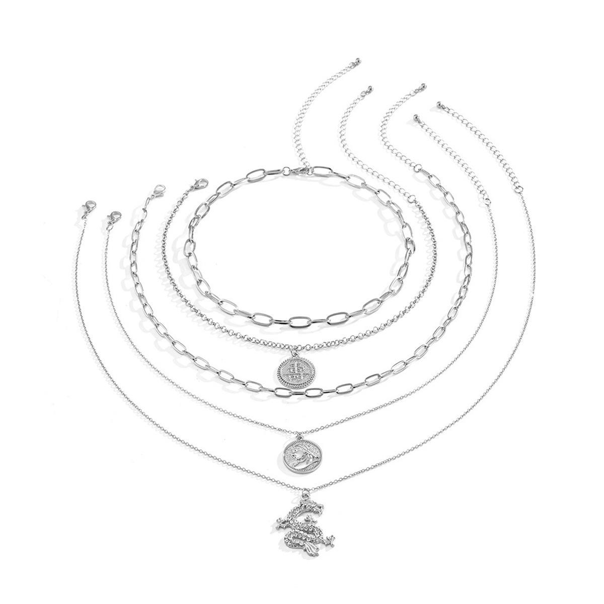 Temperament Generous Diamond-Encrusted Dragon-Shaped Necklace For Women, Personality Fashionable Longevity Character Portrait Round Brand Necklace
Temperament Generous Diamond-Encrusted Dragon-Shaped Necklace For Women, Personality Fashionable Longevity Character Portrait Round Brand Necklace