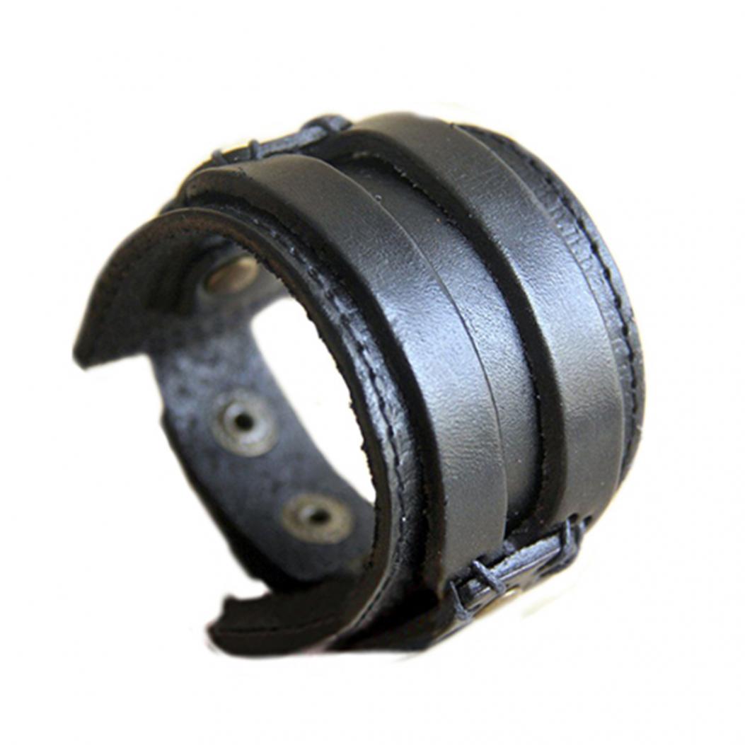 Мужской браслет на руку из кожзама чёрный
Мужской браслет на руку из кожзама чёрный