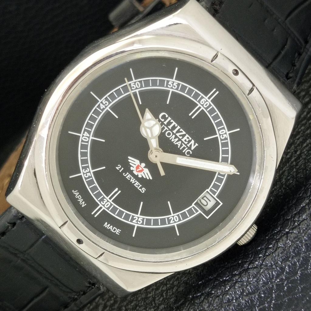 CITIZEN AUTOMATIC 8200 VINTAGE JAPAN MENS BLACK COLOR DIAL WATCH a500208-2 R151b-a500208
CITIZEN AUTOMATIC 8200 VINTAGE JAPAN MENS BLACK COLOR DIAL WATCH a500208-2 R151b-a500208
