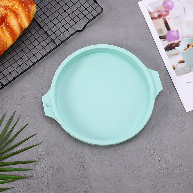 Круглая силиконовая форма для слоеного торта 4/6/8 дюймов, розовая, зеленая, силиконовая форма для мусса, круглые инструменты для выпечки тортов, формы для приготовления 25cm