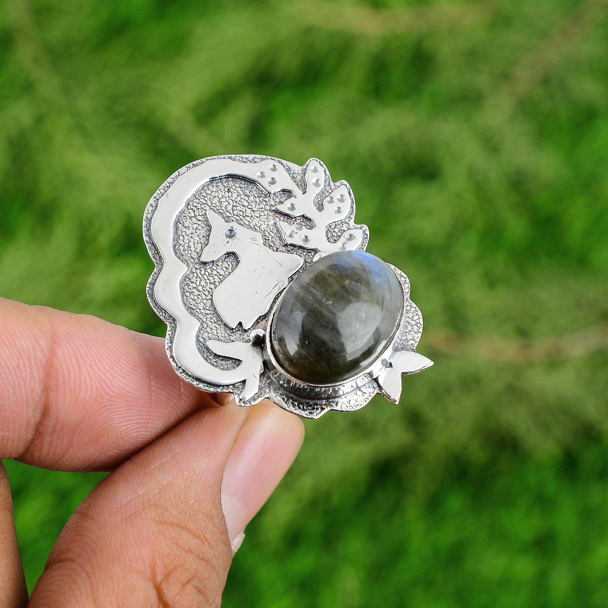 Mothers day Deal 925 Sterling Silver Oval Labradorite Gemstone Boho Promise Ring Adjustable
Mothers day Deal 925 Sterling Silver Oval Labradorite Gemstone Boho Promise Ring Adjustable