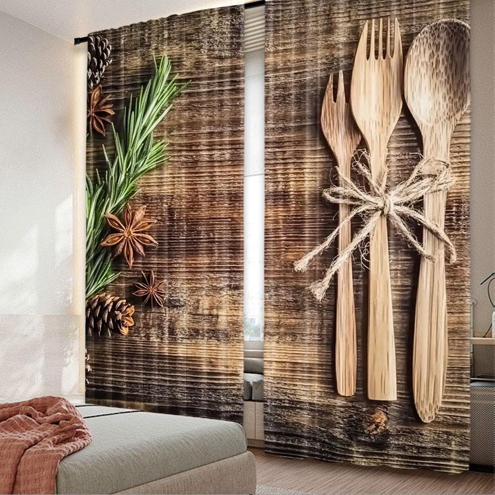 Set Of 2 Kitchen Curtains Chopping Board Tableware Theme Arts Curtain Apply Restaurant Cafe For Window Made Polyester W100*H70(CM)-Rod Pocket&2PCS
Set Of 2 Kitchen Curtains Chopping Board Tableware Theme Arts Curtain Apply Restaurant Cafe For Window Made Polyester W100*H70(CM)-Rod Pocket&2PCS