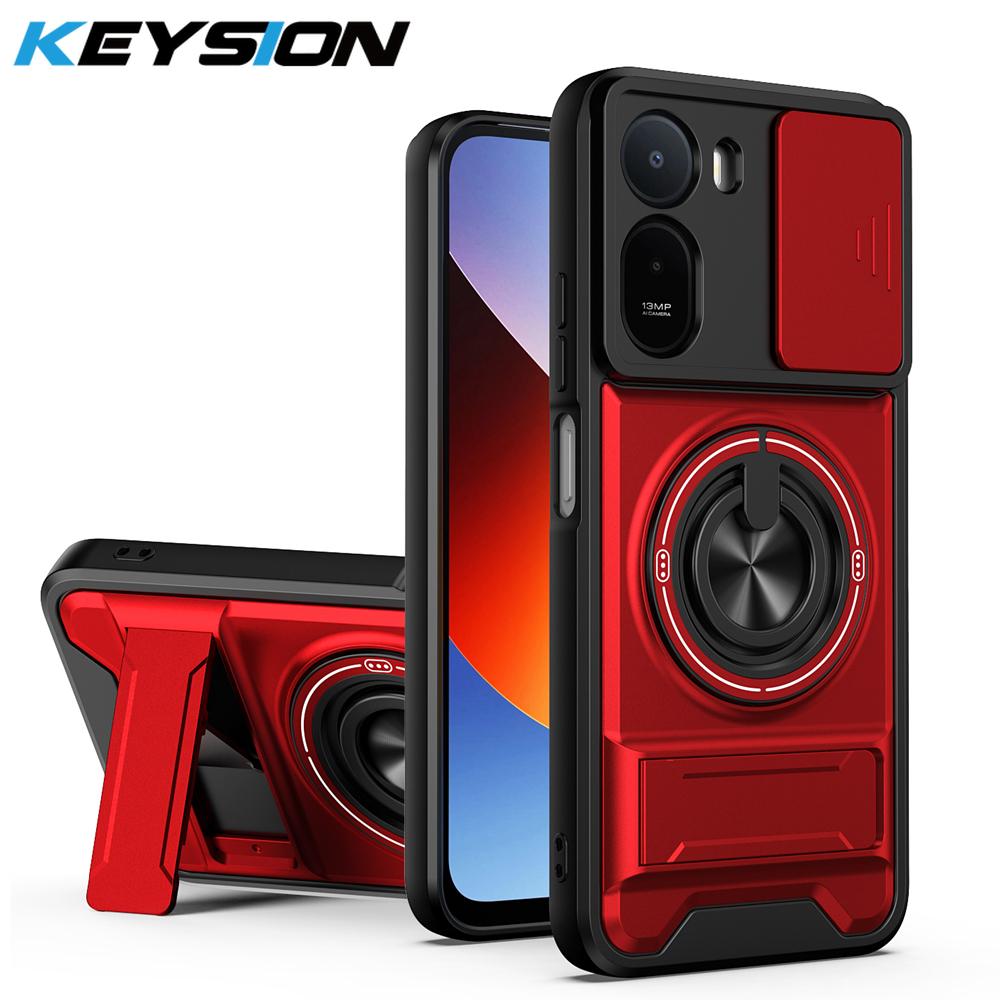 KEYSION Magnetic Phone Case for Xiaomi Redmi A7 Pro Slide Camera Protection Upright Kickstand 360° Ring Shockproof Back Cover for Redmi A7 Pro червоний
KEYSION Magnetic Phone Case for Xiaomi Redmi A7 Pro Slide Camera Protection Upright Kickstand 360° Ring Shockproof Back Cover for Redmi A7 Pro червоний