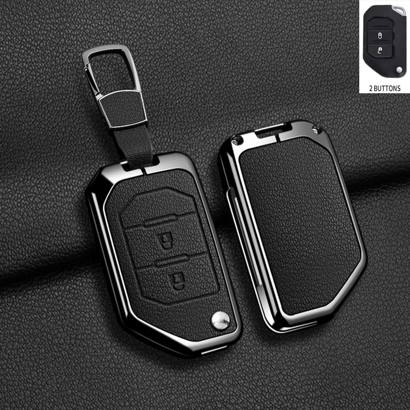 Zinc Alloy Leather Car Key Case Cover for Jeep Wrangler JL JLU Rubicon Gladiator JT Sahara JLU 2018 2019 2020 2021 2022 2023
Zinc Alloy Leather Car Key Case Cover for Jeep Wrangler JL JLU Rubicon Gladiator JT Sahara JLU 2018 2019 2020 2021 2022 2023