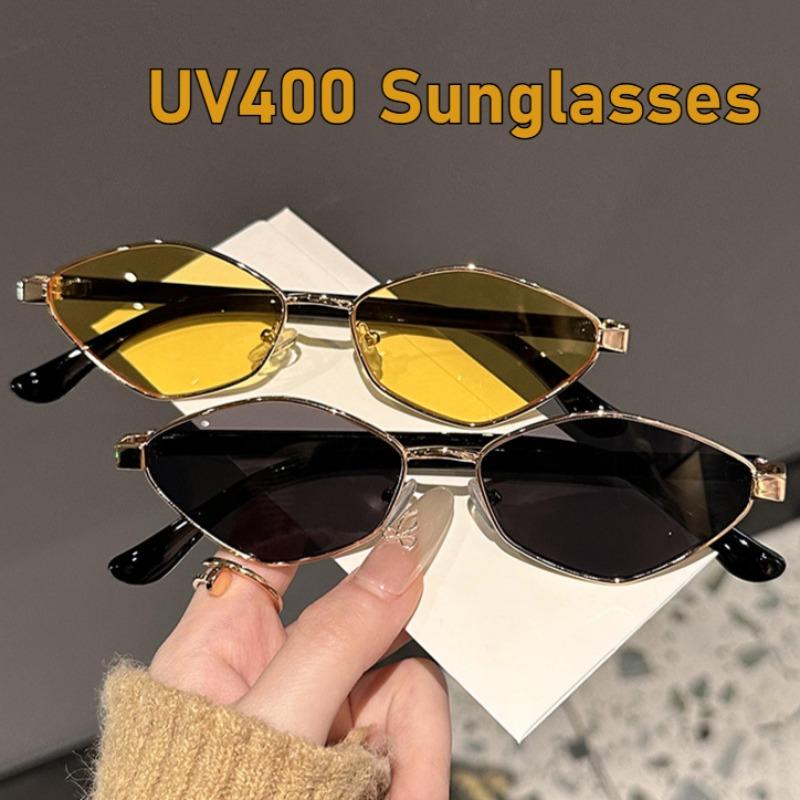New Trendy Metal Frame Cat Eye Sun Glasses Narrow Small Polygonal Sunglasses Women Shades Vintage Luxury Brand Eyewear
New Trendy Metal Frame Cat Eye Sun Glasses Narrow Small Polygonal Sunglasses Women Shades Vintage Luxury Brand Eyewear