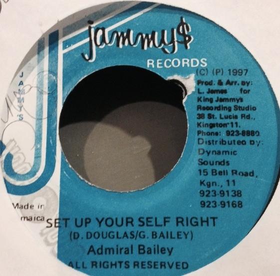 7inch Record ADMIRAL BAILEY - Set Up Your Self Right NONE King Jammy s 1997 Jamaica Reggae, Ska & Dub Used
7inch Record ADMIRAL BAILEY - Set Up Your Self Right NONE King Jammy s 1997 Jamaica Reggae, Ska & Dub Used