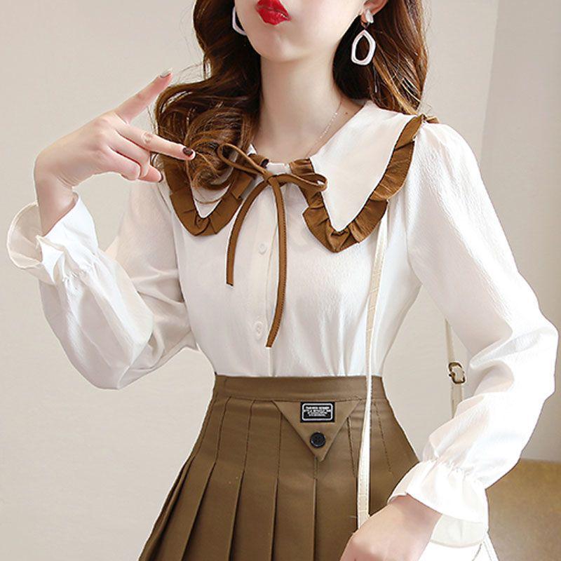 Women s Two-Piece Set: College-Style Doll Collar Shirt and High-Waist Pleated Skirt Small
Women s Two-Piece Set: College-Style Doll Collar Shirt and High-Waist Pleated Skirt Small