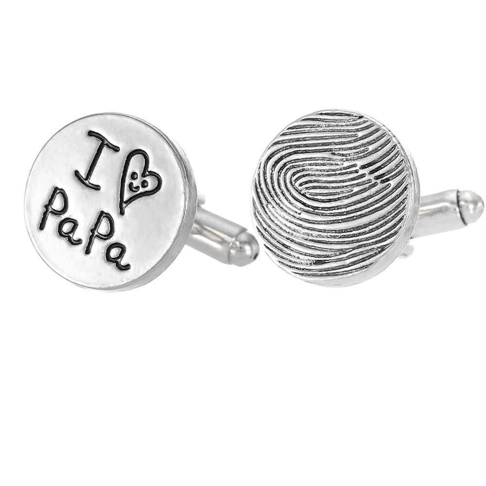Classic I Love PaPa And Fingerprint Pattern Design Mens Cufflinks Father s Day Round Cuff Button
Classic I Love PaPa And Fingerprint Pattern Design Mens Cufflinks Father s Day Round Cuff Button
