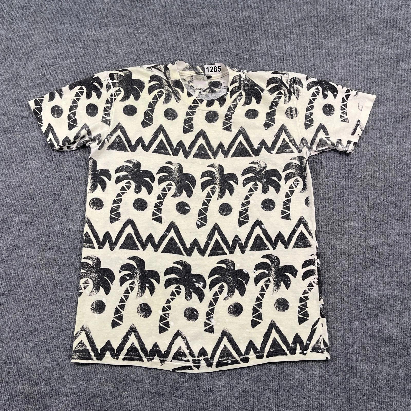 Vintage 80s Stedman Palm Tree Silhouette AOP Shirt Medium 19x25 White M
Vintage 80s Stedman Palm Tree Silhouette AOP Shirt Medium 19x25 White M