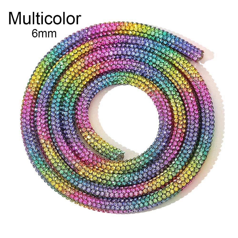 Sparkling Round Rhinestone Rope Glass Crystal Cord Full Rhinestone Pipe DIY Handmade Shoelace Bracelet Bridal Dress Decorative 6mm разноцветный
Sparkling Round Rhinestone Rope Glass Crystal Cord Full Rhinestone Pipe DIY Handmade Shoelace Bracelet Bridal Dress Decorative 6mm разноцветный