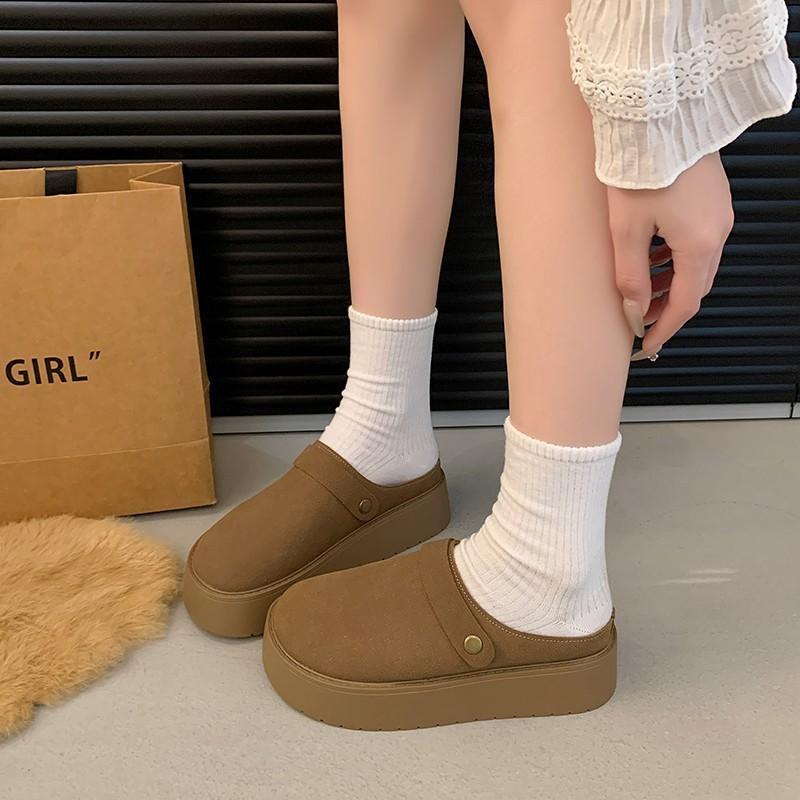 New fashion women s shoes bag head suede slippers women s warm velvet cotton drag women s thick-soled heightening women s shoes 40 коричневий
New fashion women s shoes bag head suede slippers women s warm velvet cotton drag women s thick-soled heightening women s shoes 40 коричневий