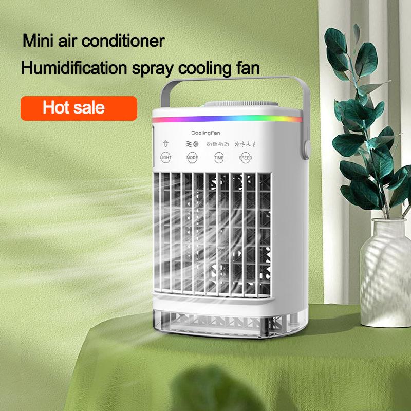 Popular mini air cooler USB air conditioning fan office desktop small water cooling fan spray humidification cooling fan білий
Popular mini air cooler USB air conditioning fan office desktop small water cooling fan spray humidification cooling fan білий