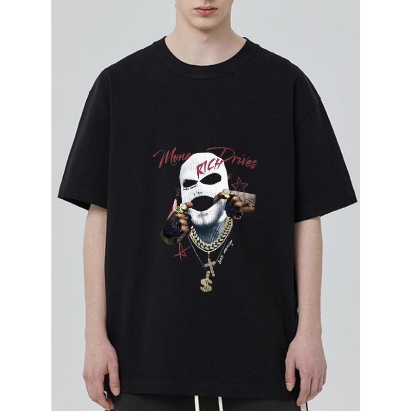 Черная футболка с принтом черепа и денежной цепи для уличной моды XXXXL чёрный
Черная футболка с принтом черепа и денежной цепи для уличной моды XXXXL чёрный