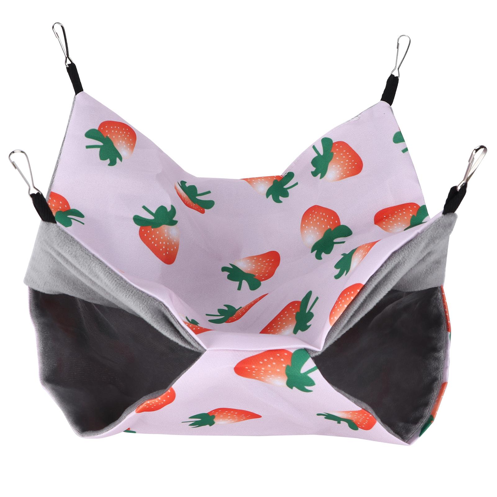 Pet Hamster Hanging Hammock Summer Double Sided Hammock Suitable for Parrots Rabbits Mice SquirrelsS Strawberry S size
Pet Hamster Hanging Hammock Summer Double Sided Hammock Suitable for Parrots Rabbits Mice SquirrelsS Strawberry S size