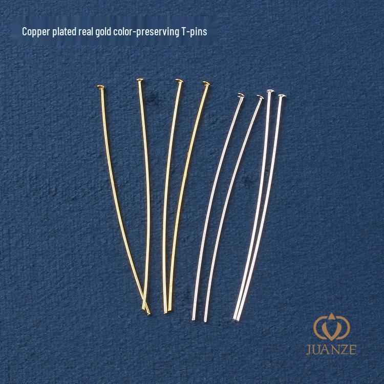 14k/18k Gold-Filled T-Shaped Pin with Real Gold Copper Plating for DIY Pendant & Earring Jewelry Accessories
14k/18k Gold-Filled T-Shaped Pin with Real Gold Copper Plating for DIY Pendant & Earring Jewelry Accessories