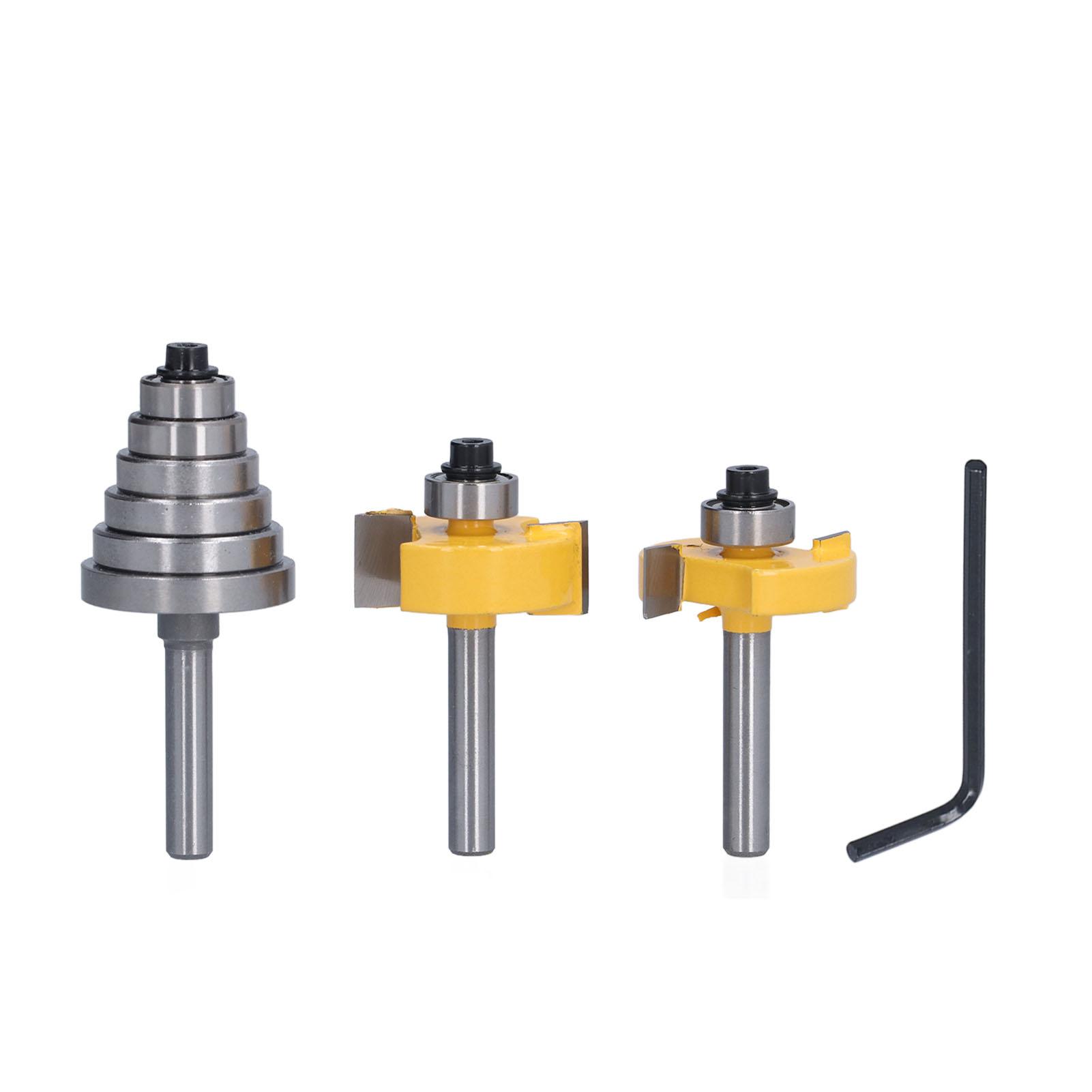 Router Bit 14in Shank Multi Grooved with 6Pcs Bearing 18in 14in 516in 38in 716in 12in
Router Bit 14in Shank Multi Grooved with 6Pcs Bearing 18in 14in 516in 38in 716in 12in