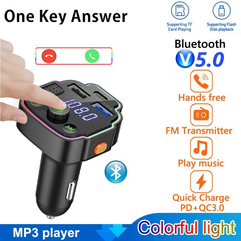 Автомобильный FM-передатчик с окружающим светом Bluetooth 5.0 MP3-плеер Двойной USB Type-C Порт Зарядное устройство
Автомобильный FM-передатчик с окружающим светом Bluetooth 5.0 MP3-плеер Двойной USB Type-C Порт Зарядное устройство