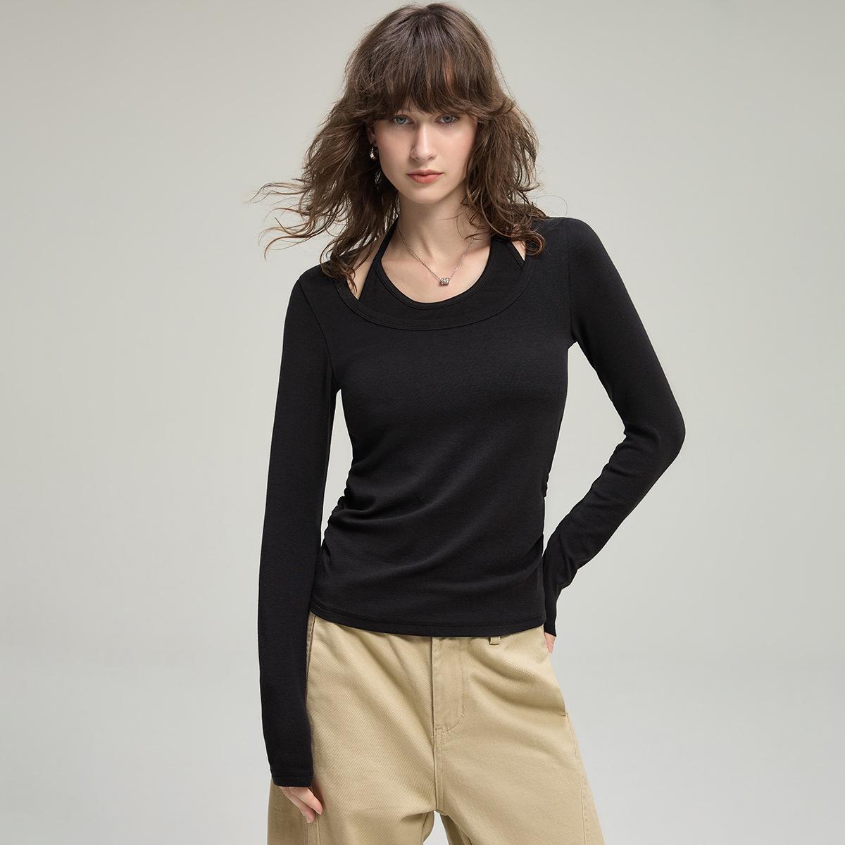 Осень 2025 Женский Приталенный Трикотажный Топ с Длинным Рукавом из Двух Частей с Имитацией Многослойности M чёрный
Осень 2025 Женский Приталенный Трикотажный Топ с Длинным Рукавом из Двух Частей с Имитацией Многослойности M чёрный