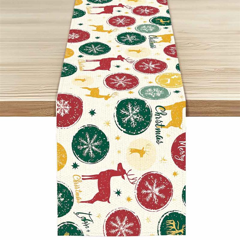 Christmas Theme Pattern Table Runner Retro Reindeer Snowflake Illustration Table Runners Table Flags Party Event Decoration 33x183cm
Christmas Theme Pattern Table Runner Retro Reindeer Snowflake Illustration Table Runners Table Flags Party Event Decoration 33x183cm