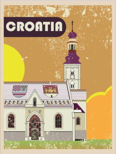 Metal plaque vintage retro style Croatia Church Classic tin door sign TravelAluminum 20x30cm(7.8x11.8inch)
Metal plaque vintage retro style Croatia Church Classic tin door sign TravelAluminum 20x30cm(7.8x11.8inch)