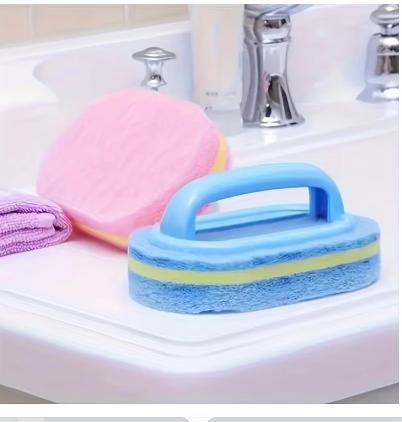 Household Scrub Brush with Long Handle, Thicken Sponge for Dish Tub Kitchen Bathroom Cleaning, Durable Home Tools 14X9X7.5CM
Household Scrub Brush with Long Handle, Thicken Sponge for Dish Tub Kitchen Bathroom Cleaning, Durable Home Tools 14X9X7.5CM