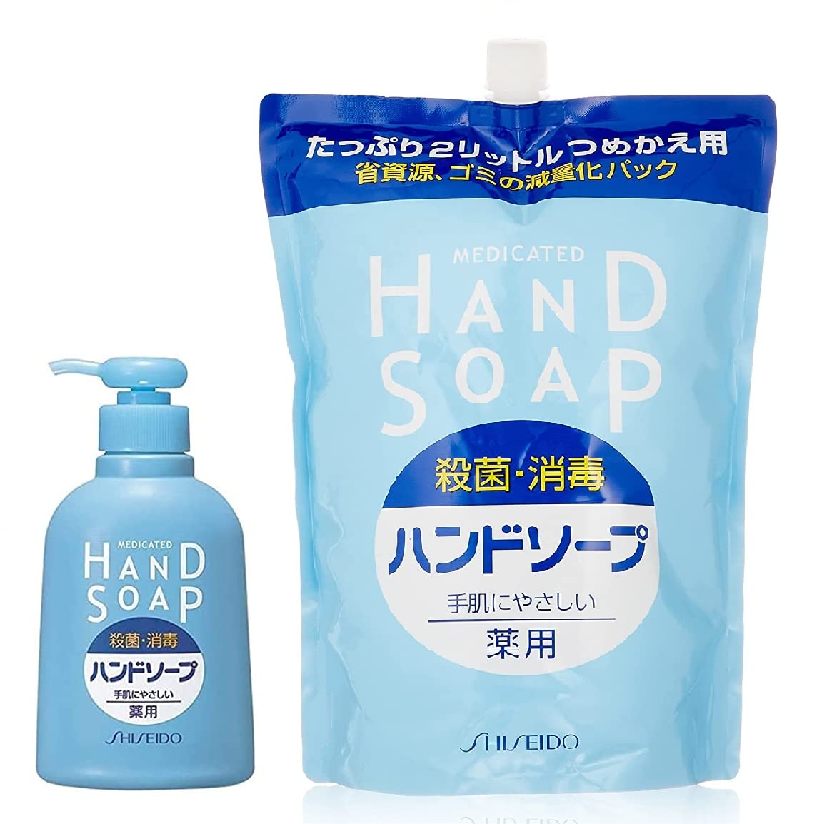 Shiseido medicated hand soap 250mL refill large capacity 2000mL 2 pieces assorted + (quasi-drug)
Shiseido medicated hand soap 250mL refill large capacity 2000mL 2 pieces assorted + (quasi-drug)